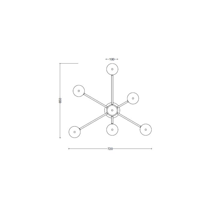 Настенный светильник SV0036-6 BK 3000К