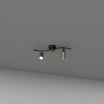 Стельовий світильник SV0040-2 BK+GD