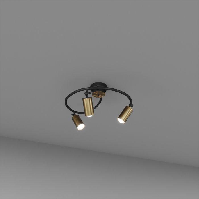 Стельовий світильник SV0041-3 BK+GD