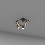 Стельовий світильник SV0042-4 BK+GD