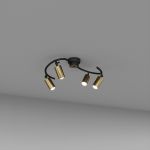 Стельовий світильник SV0044-4 BK+GD