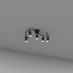 Стельовий світильник SV0046-5 BK+GD