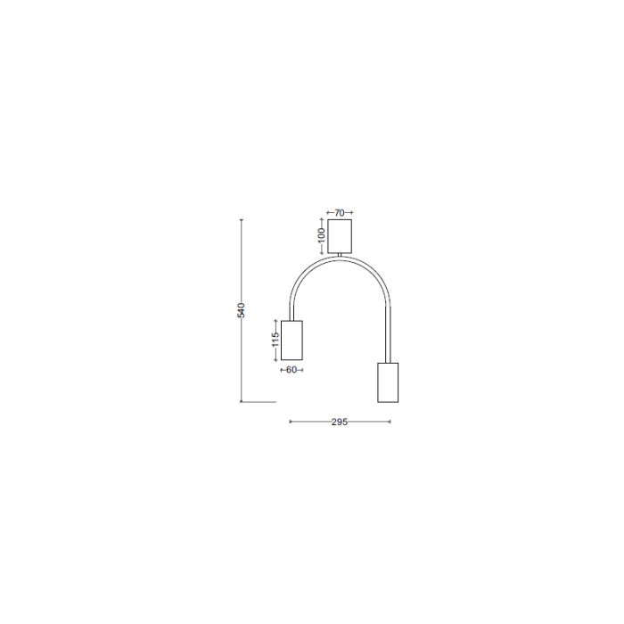 Потолочный светильник SV0055-2 BK+GD