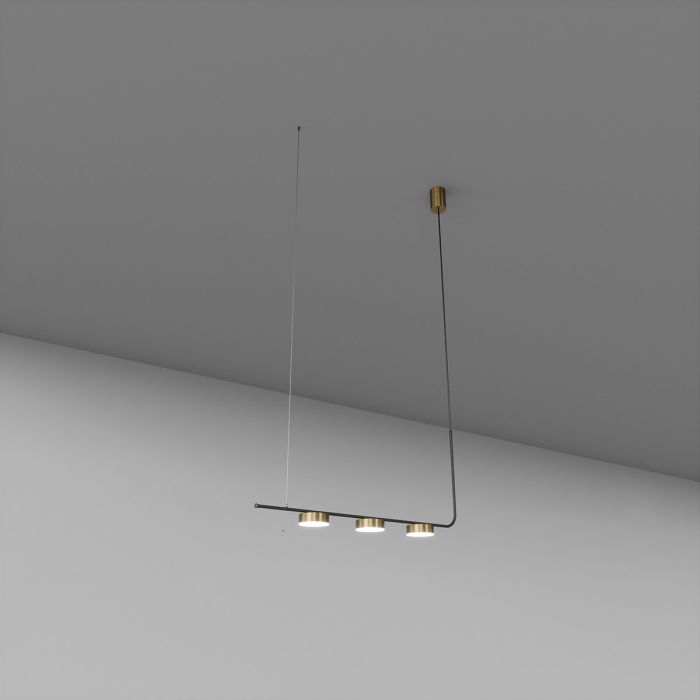 Підвіс SV0056-3 BK+GD 4000К