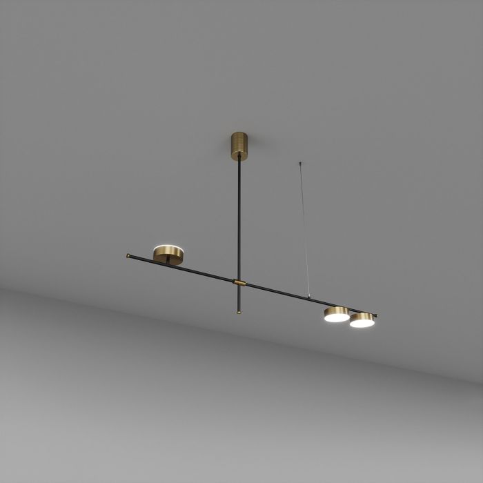 Підвіс SV0057-3 BK+GD 4000К