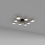 Стельовий світильник SV0058-8 BK+GD 4000К