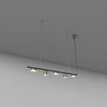 Підвіс SV0063-5 BK+GD 3000К