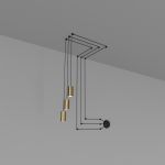 Люстра-павук SV0103-3 BK+GD