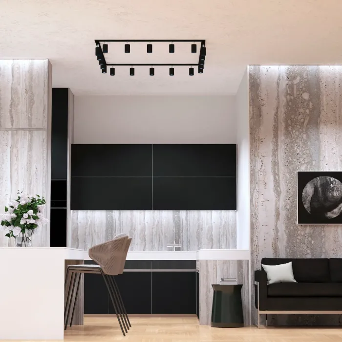 Світильник стельовий (спот) Chime GU10 L90-5 Black