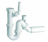 Сифон для кухонной мойки McAlpine 11/2х50 мм с подключением стиральной машины