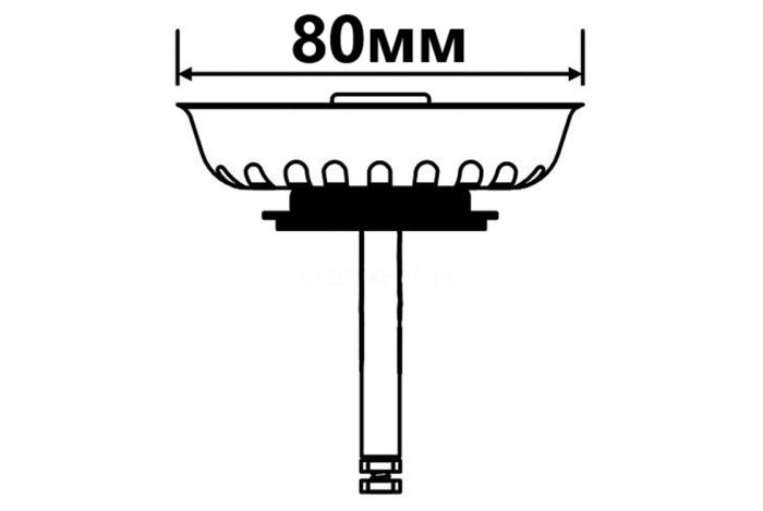 Сито McAlpine к сифону мойки BWSTTOP-PU