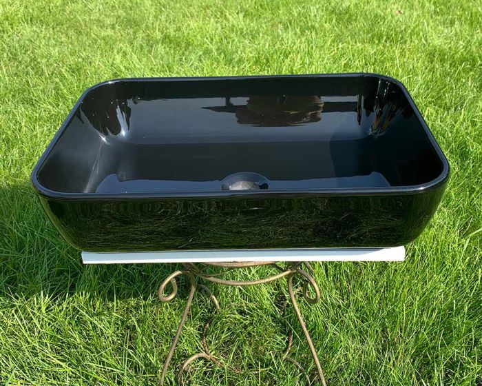 Умывальник «Тифани» 54 см черный А200 глянец