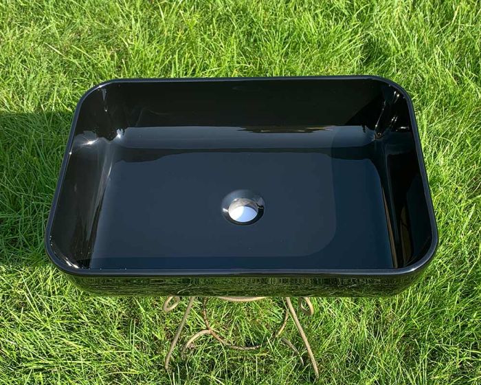 Умывальник «Тифани» 54 см черный А200 глянец