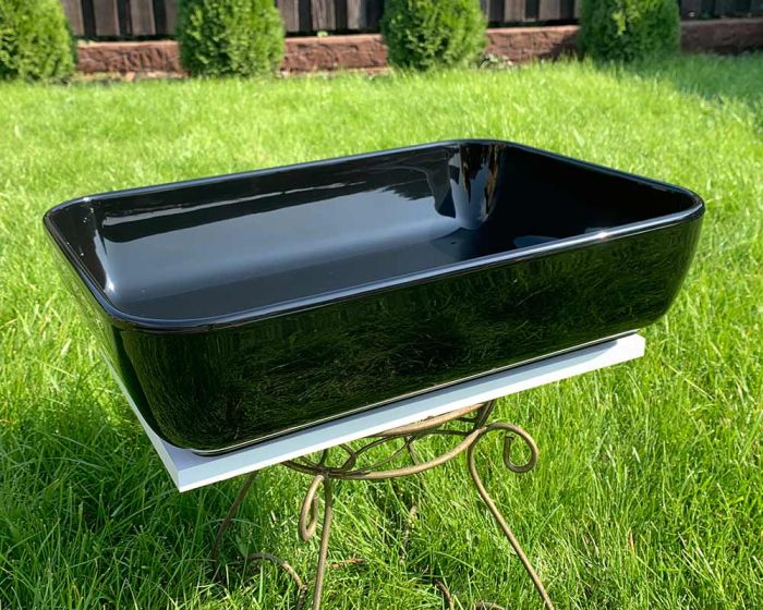 Умывальник «Тифани» 54 см черный А200 глянец