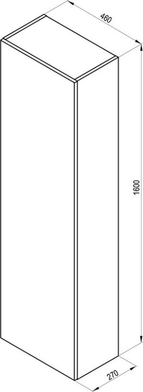 Пенал SB 460 FORMY walnut, RAVAK