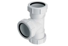 Тройник McAlpine пластиковый d50 с гайками