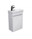 Тумба City White 40-A з умивальником Como 40 біла підвісна