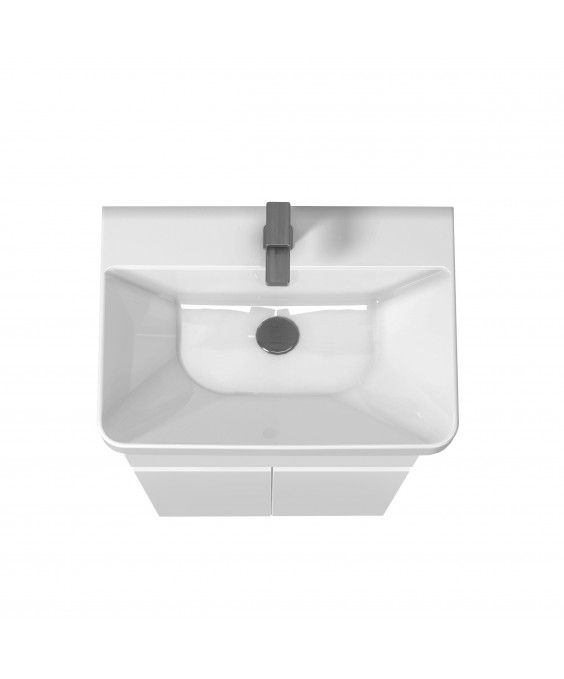 Тумба City White 60 с умывальником Vivace 60 белая на ножках