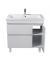 Тумба City White 80-U с умывальником Cosmo 80 напольная/подвесная
