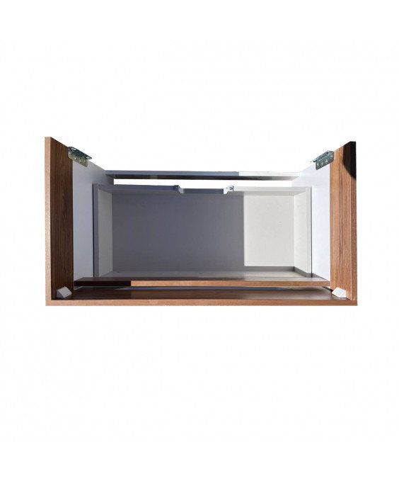 Тумба Colibri 80-А с умывальником Cosmo 80 подвесная французский орех с белым