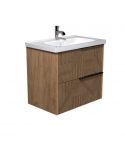 Тумба Cubic 70-A с умывальником ID-70 дуб обожжен