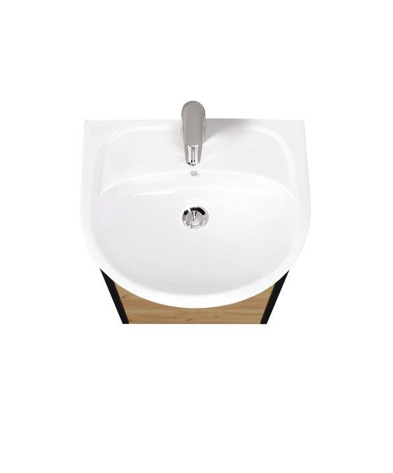 Тумба Dakota Craft 50 с умывальником Solo 50 дуб крафт