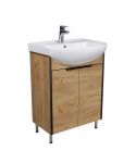 Тумба Dakota Craft 60 с умывальником Runa 60 дуб крафт