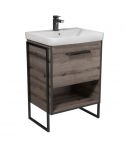 Тумба Denver 60-A з умивальником Vivace 60 Дуб Евок з опорами
