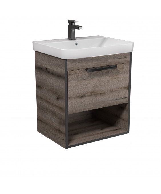 Тумба Denver 60-A с умывальником Vivace 60 Дуб Эвок