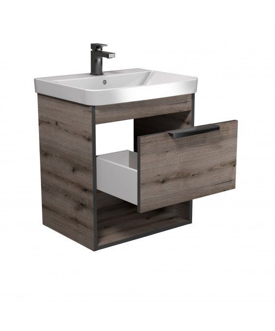 Тумба Denver 60-A с умывальником Vivace 60 Дуб Эвок