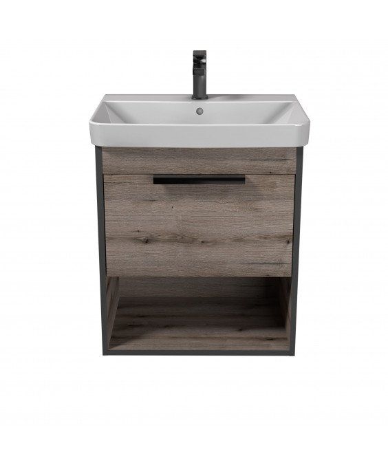 Тумба Denver 60-A с умывальником Vivace 60 Дуб Эвок