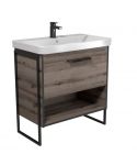 Тумба Denver 80-A с умывальником Vivace 80 Дуб Эвок с опорами