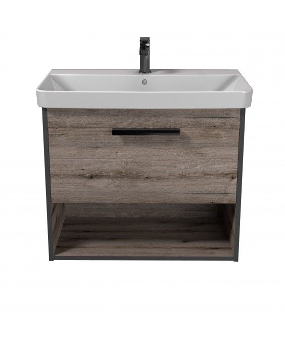 Тумба Denver 80-A с умывальником Vivace 80 Дуб Эвок