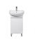 Тумба Фокус 50 с умывальником Solo 50 белая
