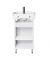Тумба Фокус 50 с умывальником Solo 50 белая
