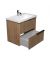 Тумба Grace 70-A з умивальником ID-70 дуб підсмажений