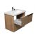 Тумба Grace 70-A з умивальником ID-70 дуб підсмажений
