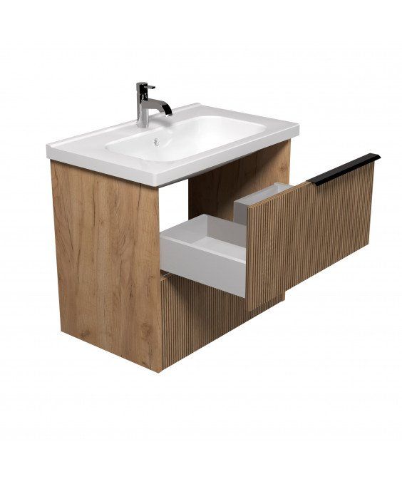 Тумба Grace 70-A з умивальником ID-70 дуб підсмажений