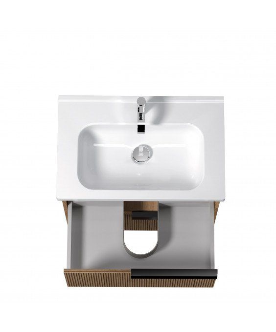 Тумба Grace 70-A з умивальником ID-70 дуб підсмажений