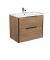 Тумба Line Craft 70 з умивальником Cosmo 70 дуб крафт