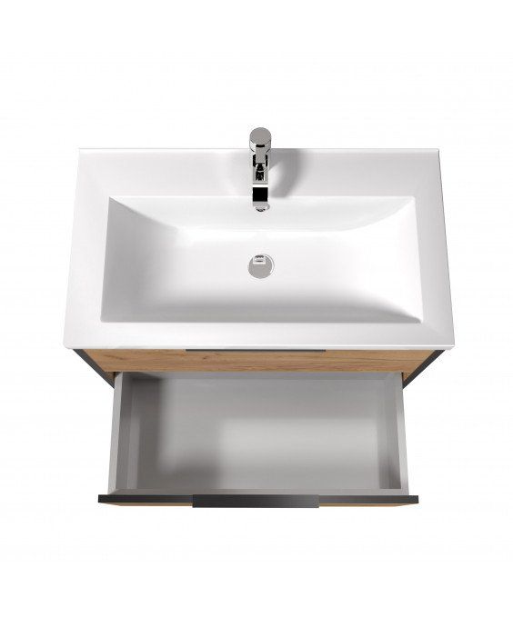 Тумба Line Craft 80 с умывальником Cosmo 80