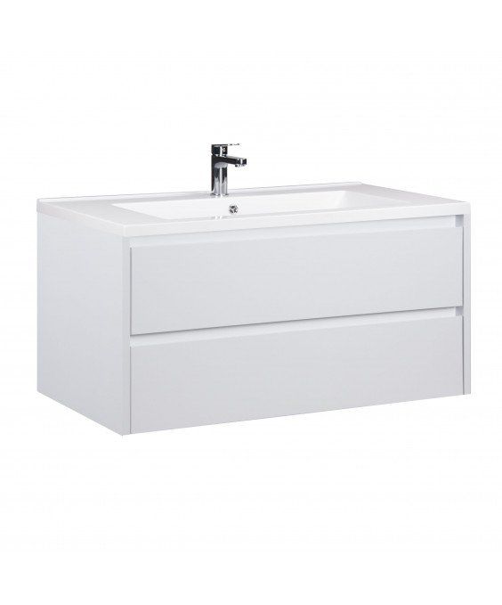 Тумба Marko 100-A з умивальником Cosmopolitan 100 біла