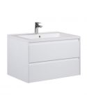 Тумба Marko 80-A с умывальником Cosmopolitan 80 белая