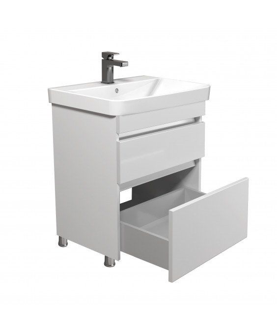 Тумба MoonShine 60 з умивальником Vivace 60 на ніжках