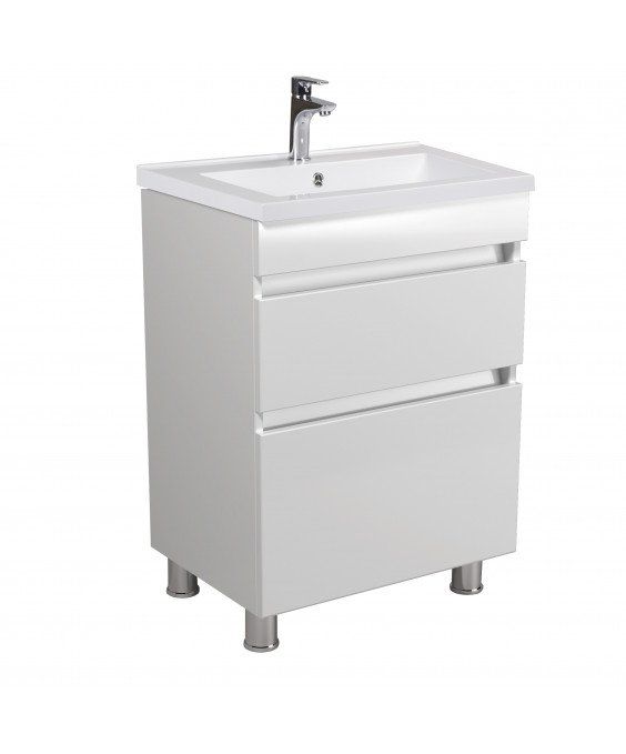 Тумба MoonShine 60 з умивальником Cosmo 60 підлогова