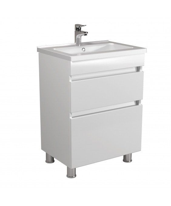 Тумба MoonShine 60 с умывальником Rodeo 60 напольная