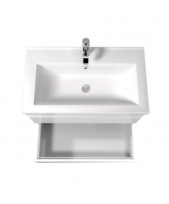 Тумба MoonShine 80 с умывальником Cosmo 80 напольная