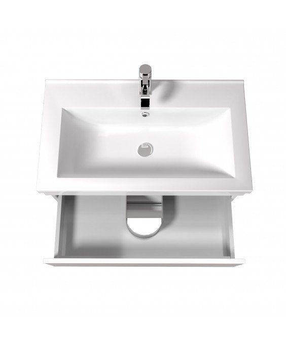 Тумба MoonShine 80 с умывальником Cosmo 80 напольная