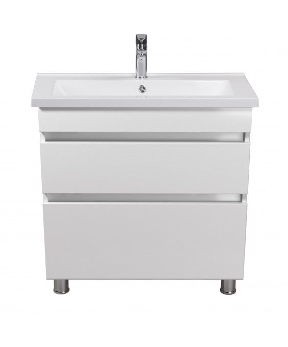 Тумба MoonShine 80 с умывальником Cosmo 80 напольная