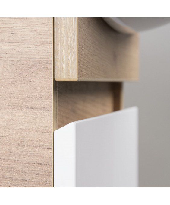 Тумба Oslo 50 Wood с умывальником Arteco 50 дуб крафт/белая